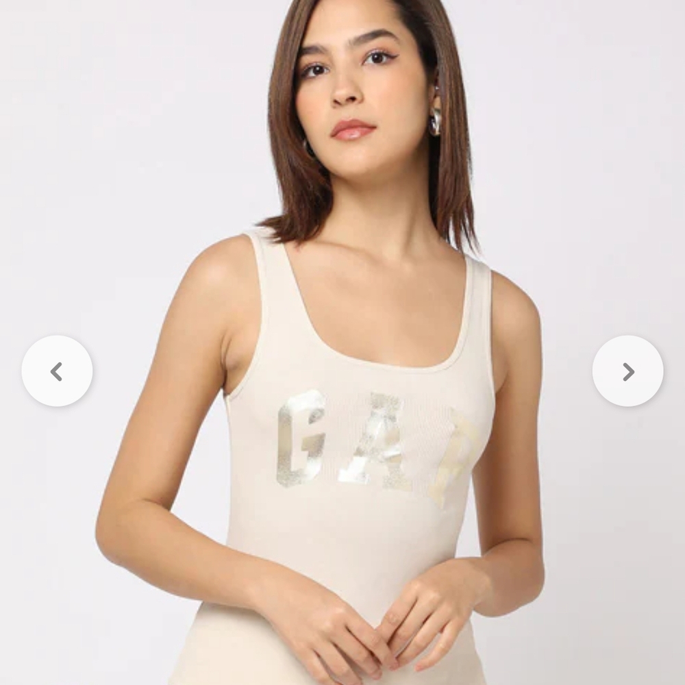 GAP Women's Cream Tank Top